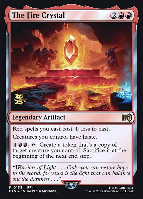 The Fire Crystal - Final Fantasy Promos