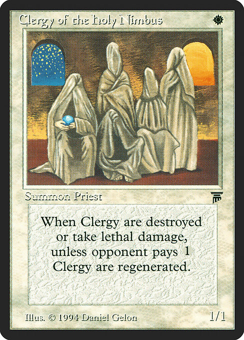 Clergy of the Holy Nimbus - Legends