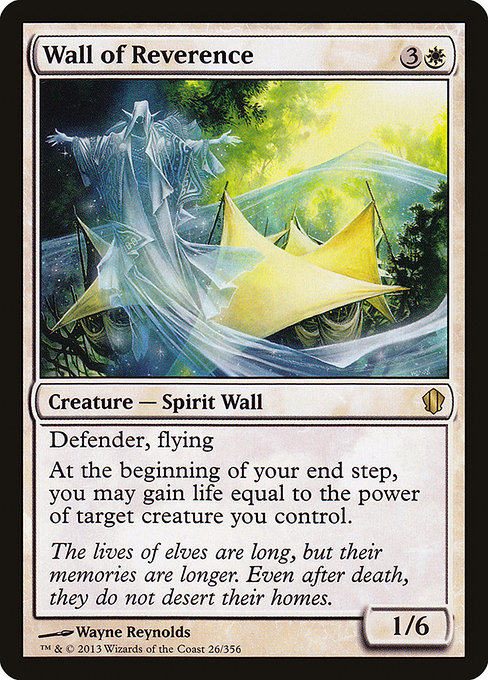 Wall of Reverence - Commander 2013