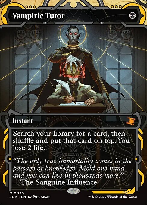 Vampiric Tutor - Secrets of Strixhaven Mystical Archive - Showcase