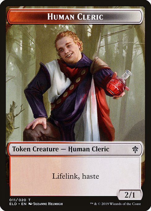 Human Cleric - Throne of Eldraine Tokens