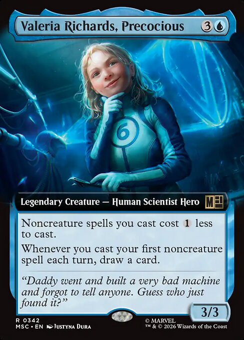 Valeria Richards, Precocious - Marvel Super Heroes Commander - Extended Art