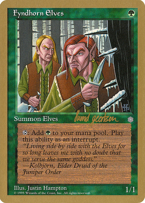 Fyndhorn Elves - World Championship Decks 1997