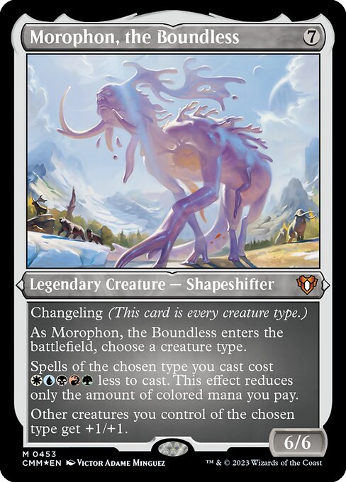 Morophon, the Boundless - Commander Masters - Etched Foil