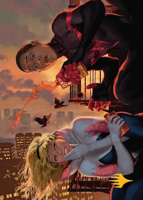 Heroes' Hangout - Marvel's Spider-Man Art Series - Borderless