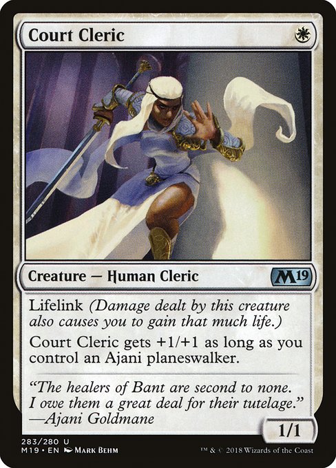 Court Cleric - Core Set 2019