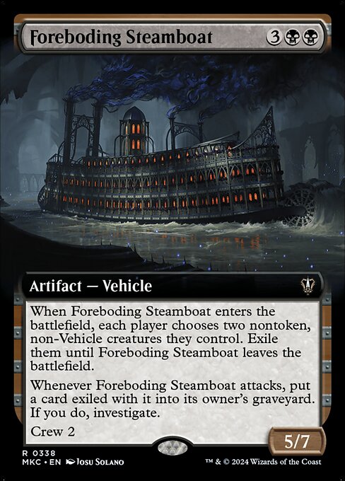 Foreboding Steamboat - Murders at Karlov Manor Commander - Extended Art