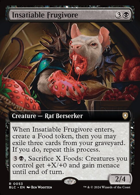 Insatiable Frugivore - Bloomburrow Commander - Extended Art