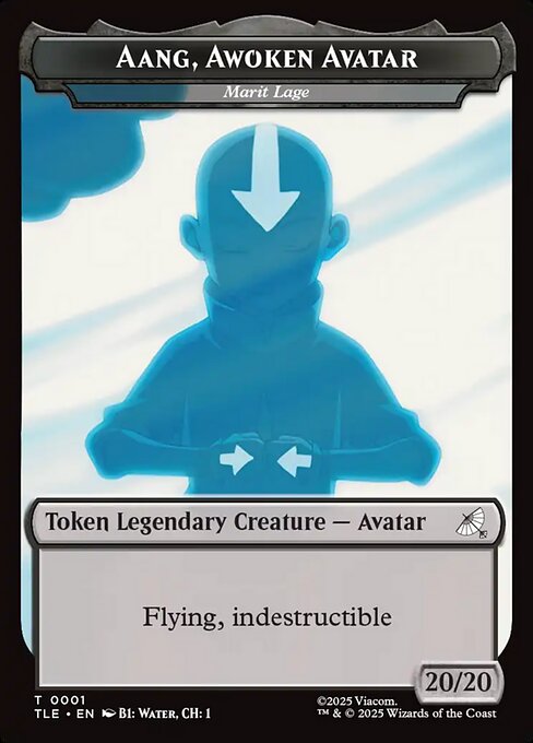 Aang, Awoken Avatar (Marit Lage) - Avatar: The Last Airbender Eternal Tokens