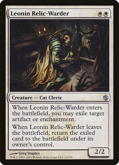 Leonin Relic-Warder - Mirrodin Besieged