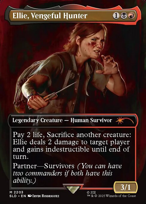 Ellie, Vengeful Hunter - Secret Lair Drop - Borderless
