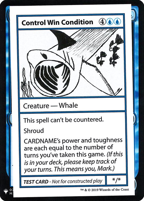 Control Win Condition - Mystery Booster Playtest Cards 2019