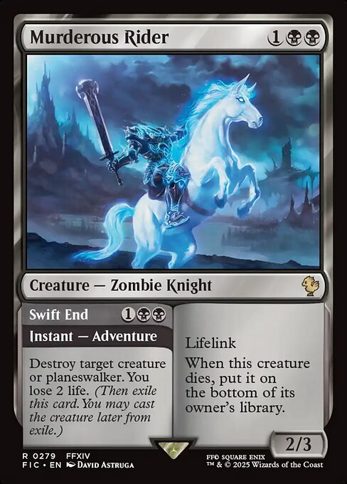 Murderous Rider // Swift End - Final Fantasy Commander