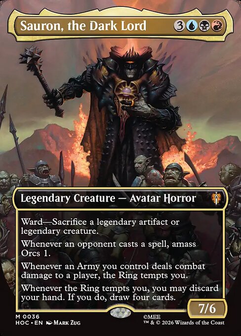 Sauron, the Dark Lord - The Hobbit Commander - Borderless