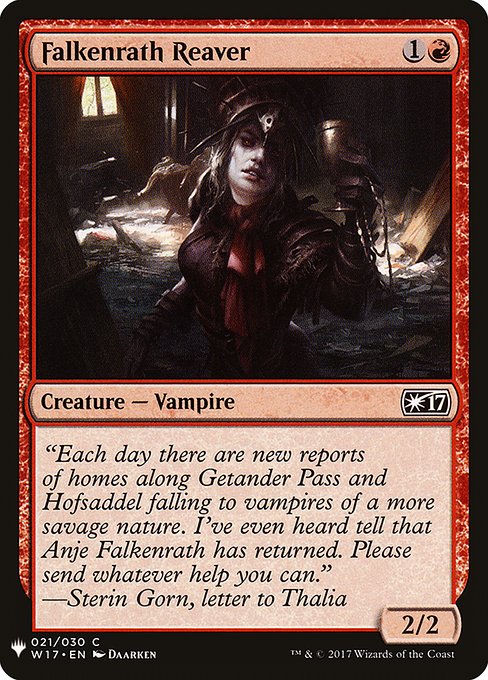 Falkenrath Reaver - The List