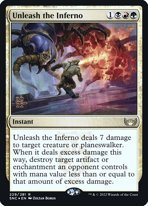 Unleash the Inferno - Streets of New Capenna Promos