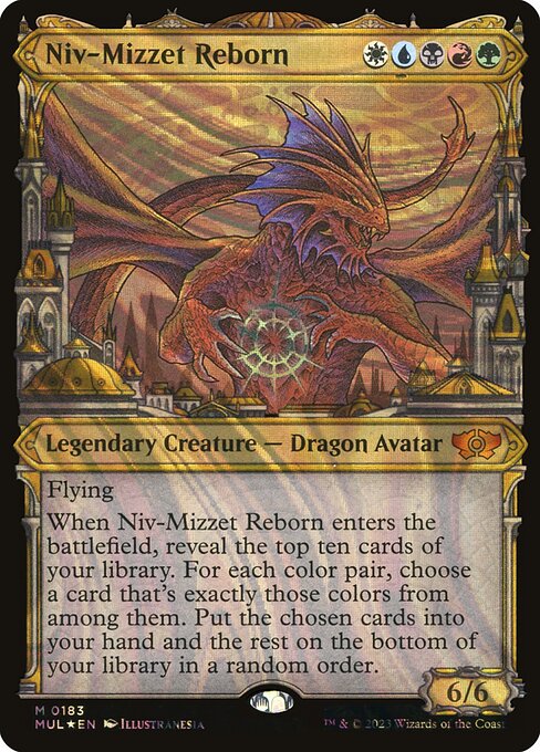 Niv-Mizzet Reborn - Multiverse Legends - Halo Foil, Showcase