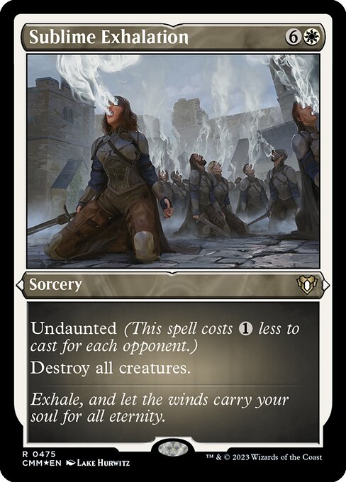 Sublime Exhalation - Commander Masters - Etched Foil