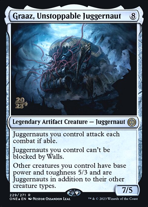 Graaz, Unstoppable Juggernaut - Phyrexia: All Will Be One Promos