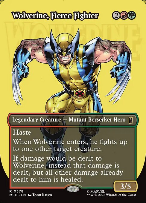Wolverine, Fierce Fighter - Marvel Super Heroes - Borderless