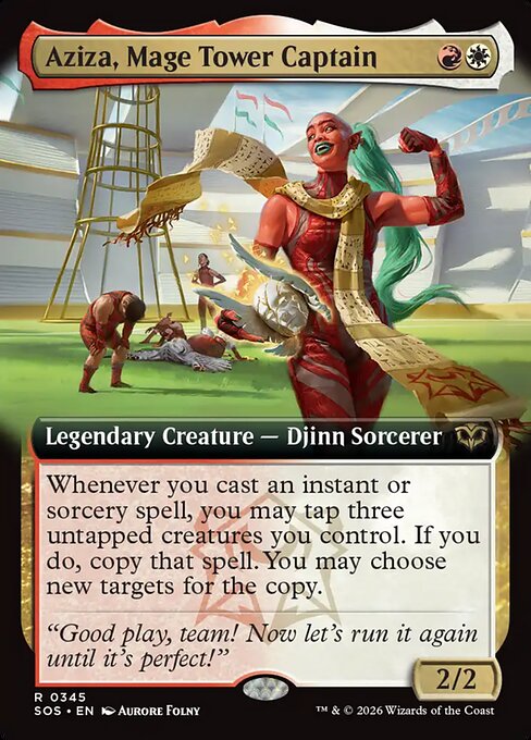 Aziza, Mage Tower Captain - Secrets of Strixhaven - Extended Art