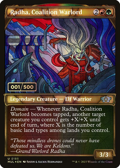 Radha, Coalition Warlord - Multiverse Legends - Double Rainbow, Showcase