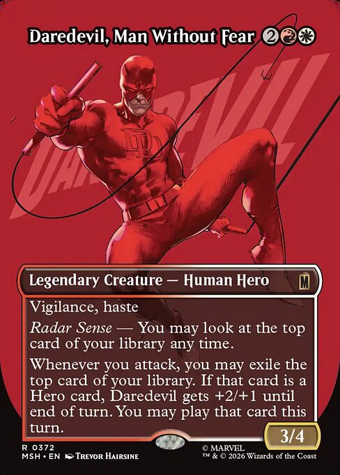 Daredevil, Man Without Fear - Marvel Super Heroes - Borderless