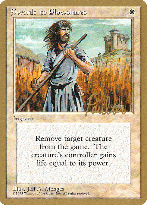 剣を鍬に/Swords to Plowshares 剣を鍬に (Swords to Plowshares) · Strixhaven Mystical