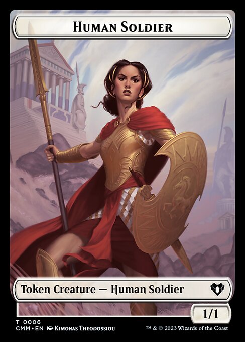 Human Soldier - Commander Masters Tokens