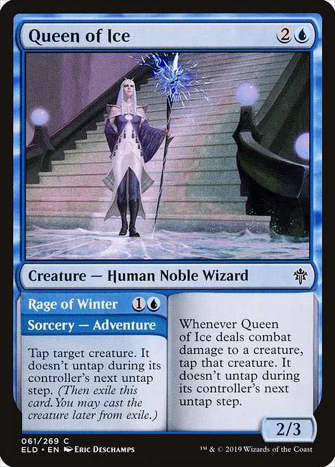 Queen of Ice // Rage of Winter - Throne of Eldraine