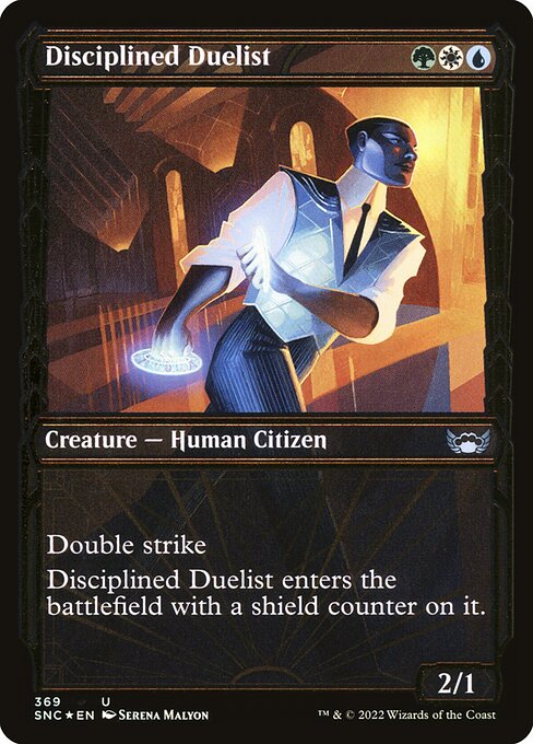 Disciplined Duelist - Streets of New Capenna - Gilded Foil