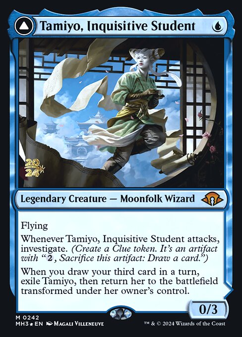 Tamiyo, Inquisitive Student // Tamiyo, Seasoned Scholar - Modern Horizons 3 Promos