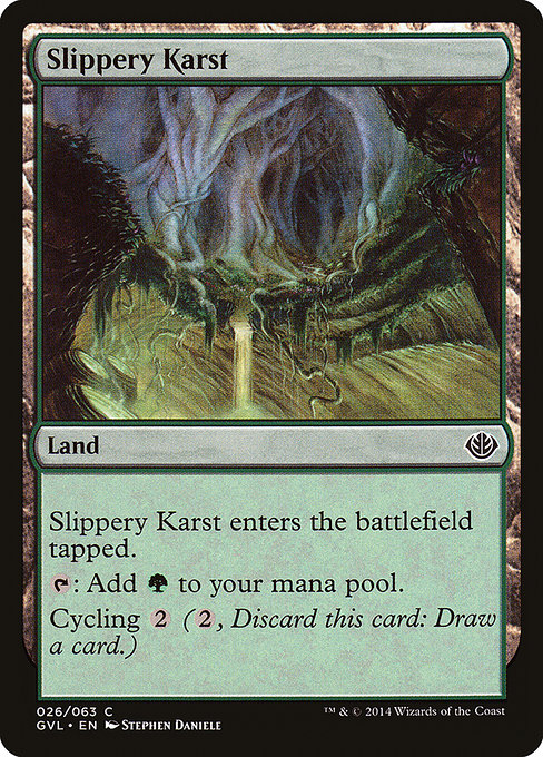 Slippery Karst - Duel Decks Anthology: Garruk vs. Liliana