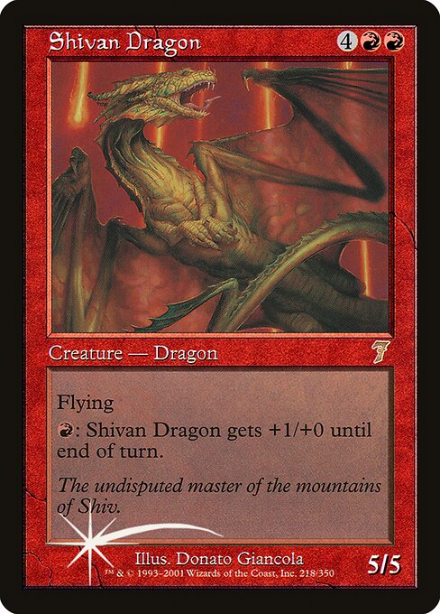 Shivan Dragon - Seventh Edition