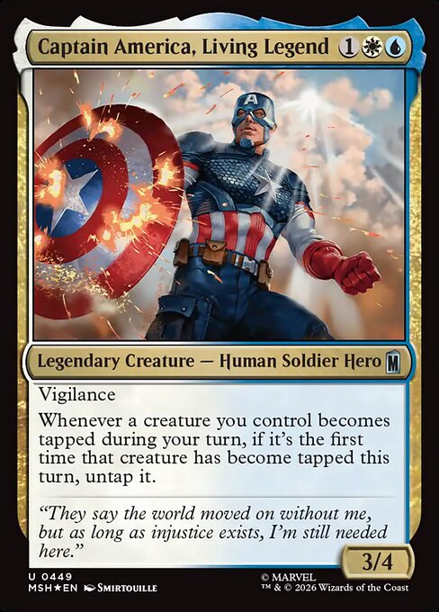 Captain America, Living Legend - Marvel Super Heroes - Surge Foil