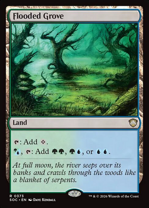 Flooded Grove - Secrets of Strixhaven Commander