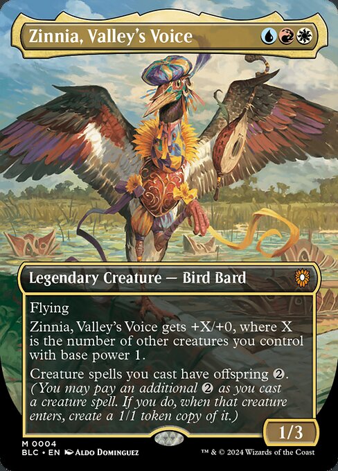 Zinnia, Valley's Voice - Bloomburrow Commander