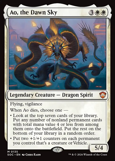 Ao, the Dawn Sky - Secrets of Strixhaven Commander