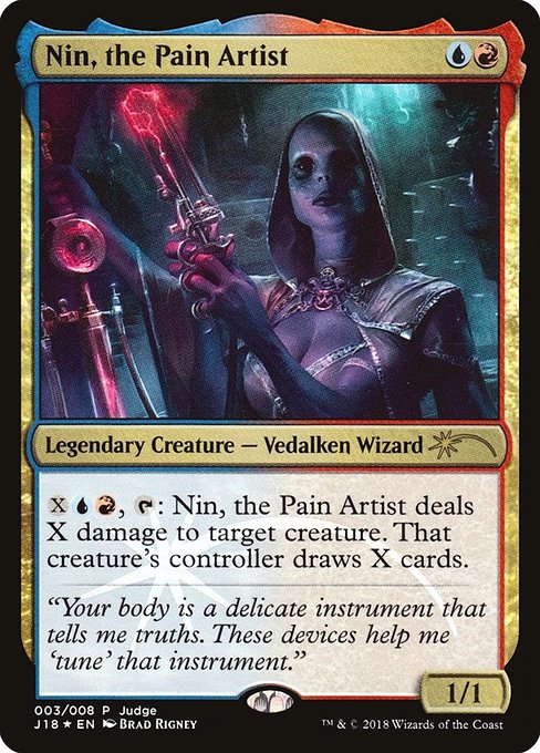 Nin, the Pain Artist - Judge Gift Cards 2018 - Promo Foil