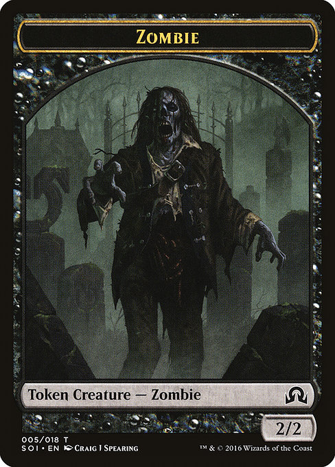 Zombie - Shadows over Innistrad Tokens