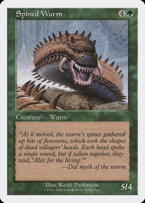 Spined Wurm - Media Inserts