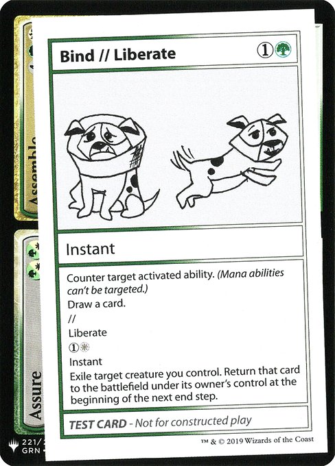 Bind // Liberate - Mystery Booster Playtest Cards 2019