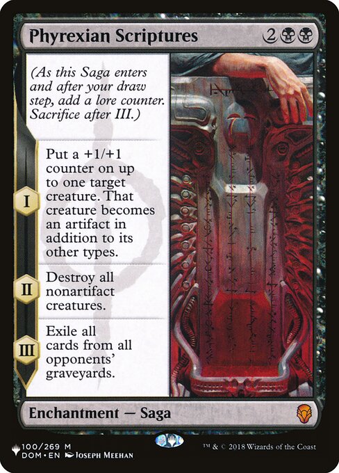 Phyrexian Scriptures - The List