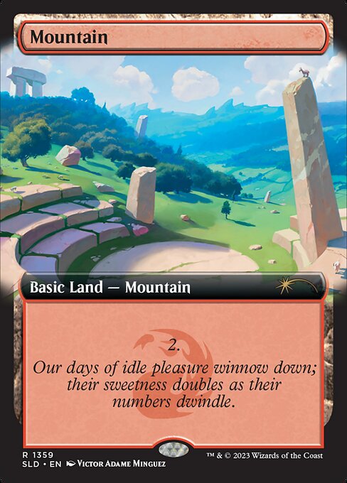 Mountain - Secret Lair Drop - Extended Art