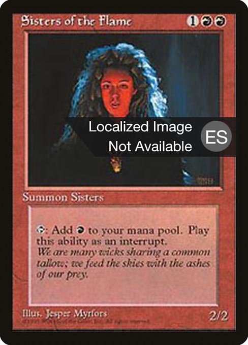 Hermanas de la Llama (Sisters of the Flame) - Fourth Edition Foreign Black Border