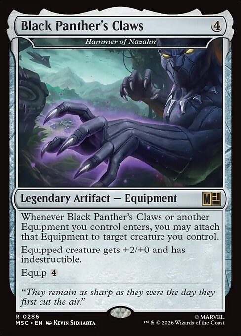 Black Panther's Claws (Hammer of Nazahn) - Marvel Super Heroes Commander