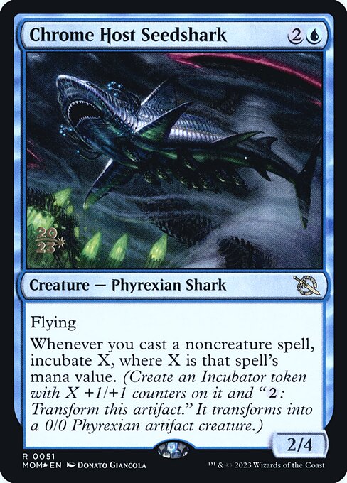 Chrome Host Seedshark - March of the Machine Promos - Promo Foil