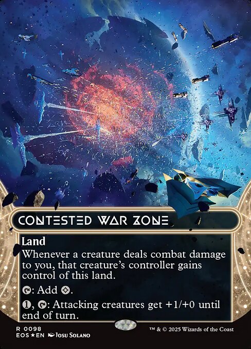 Contested War Zone - Edge of Eternities: Stellar Sights - Galaxy Foil, Borderless
