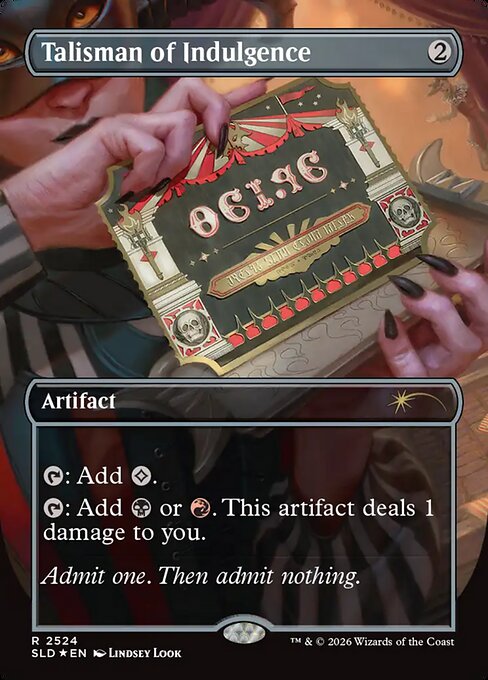 Talisman of Indulgence - Secret Lair Drop - Borderless