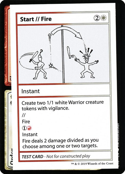 Start // Fire - Mystery Booster Playtest Cards 2021